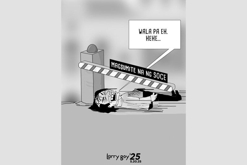 EDITORYAL — SOCE ay isumite para hindi magsisi