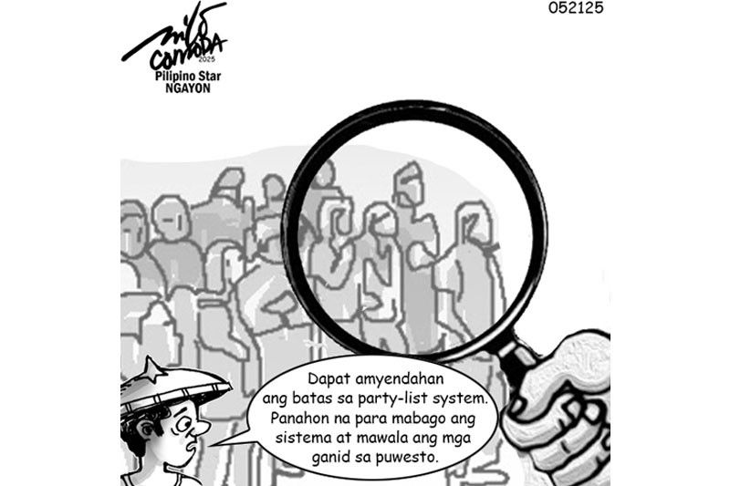 EDITORYAL — Partylist system nararapat ireporma
