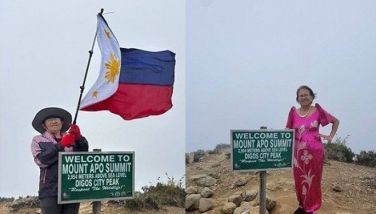 70-year-old lola successfully climbs Philippines' highest peak Mt. Apo