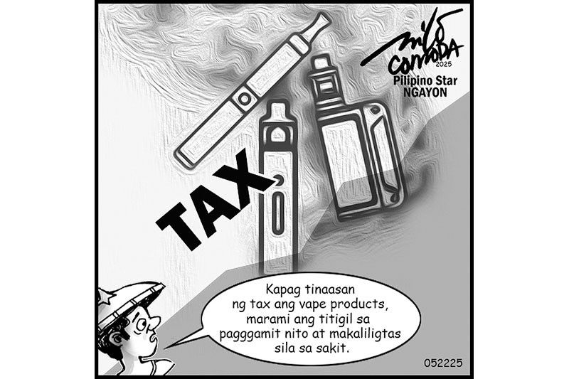 EDITORYAL - Itaas ang tax sa vape products