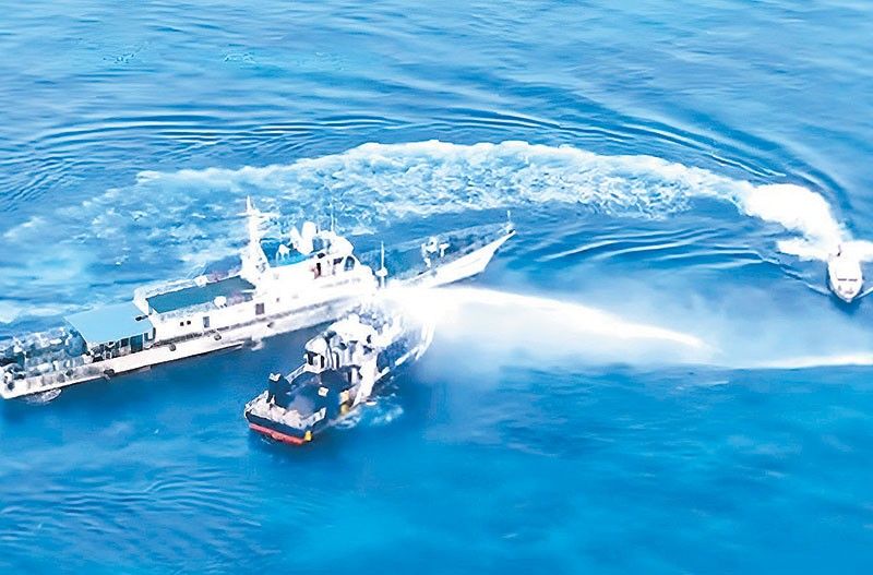 China ship uses water cannon, sideswipes BFAR vessel