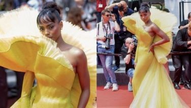 Chelsea Manalo wears yellow Michael Cinco to Cannes debut