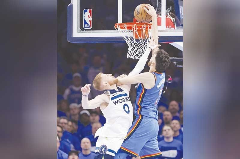 Thunder dumalawa sa Timberwolves