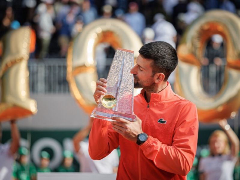 Djokovic becomes third man to win 100 ATP titles with Geneva victory