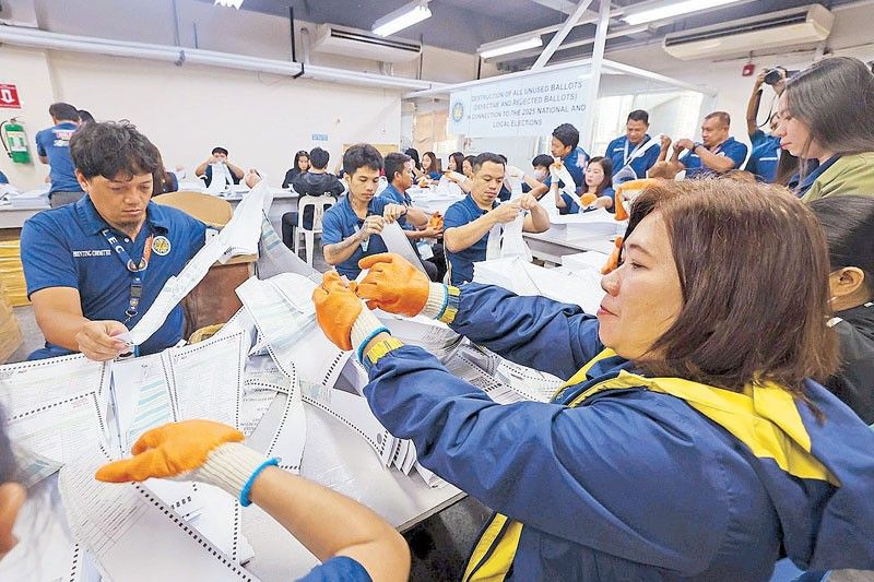 Comelec starts destroying 6.7 million invalid ballots