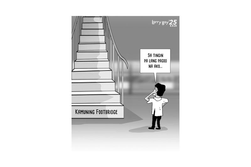 EDITORYAL - Nasayang ang pera sa matarik na footbridge