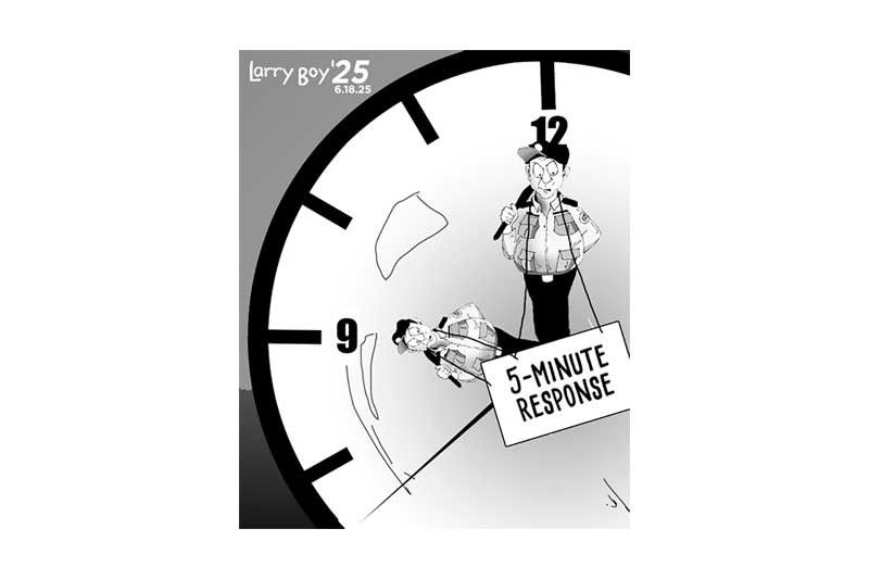 EDITORYAL - Bangis ni Torre sa 5-minute response