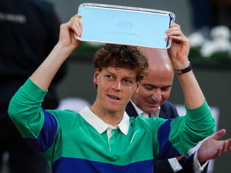 Sinner wins first match after French Open final defeat