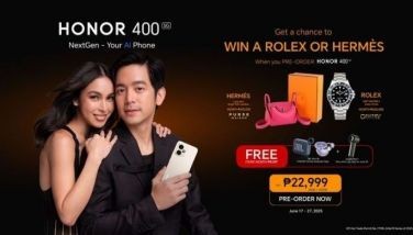 Your AI phone Honor 400 5G now available for only P22,999 with over P1M worth of raffle prizes!