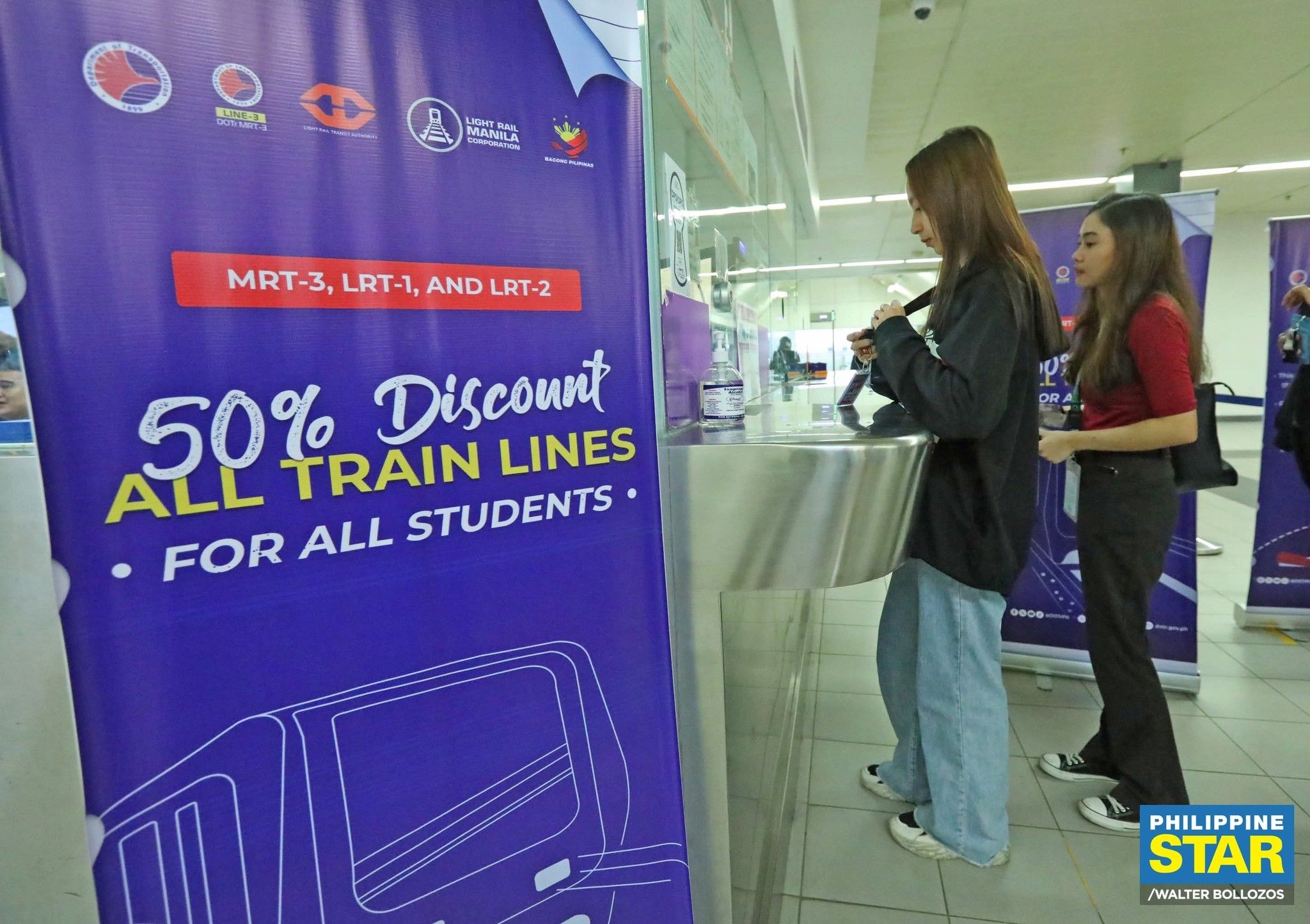 50% student discount sa LRT, MRT inilarga