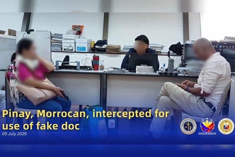BI intercepts Pinay, Moroccan at NAIA