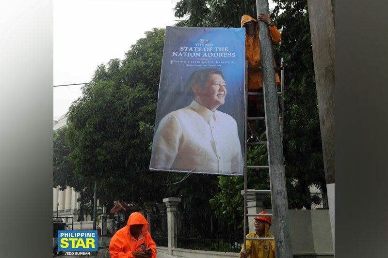 ‘SONA preps still on despite bad weather’