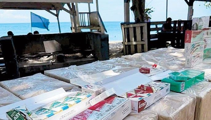 Navy intercepts P18.7 million smuggled cigarettes in Basilan, Sulu