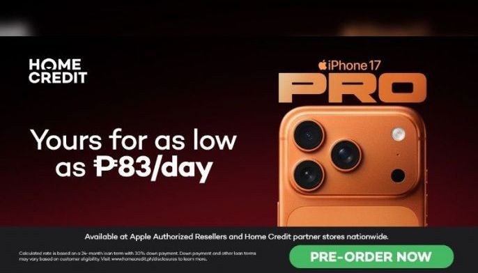 Own the latest-gen iPhones with Home Credit for as low as P83 per day