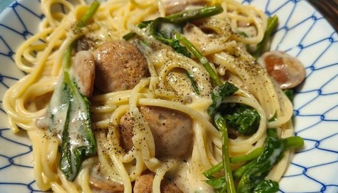 Recipe: Delicious pasta using leftover kangkong