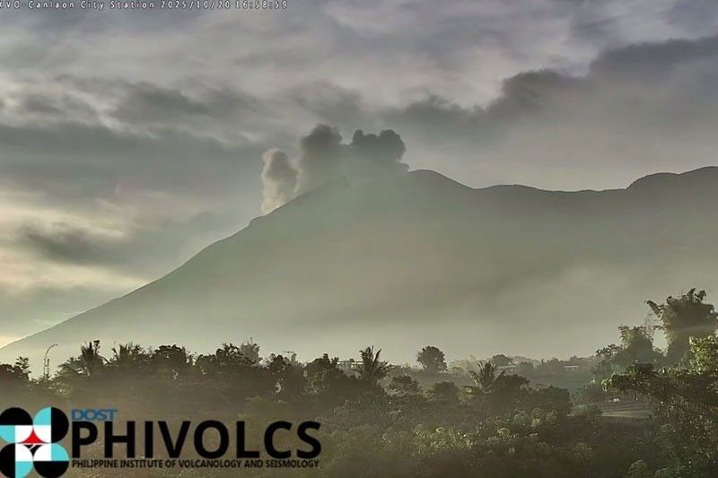 Kanlaon emits ash plumes anew