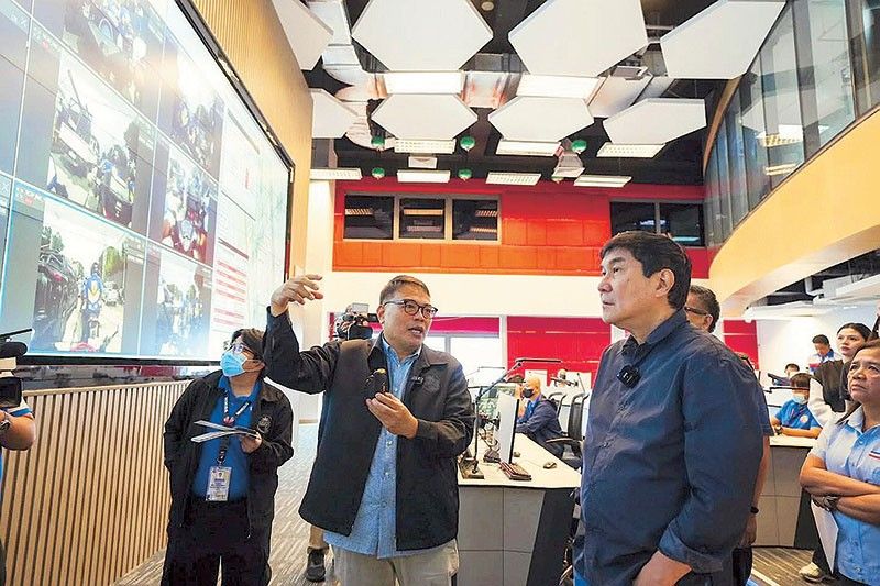 Tulfo inspects MMDA Command Center
