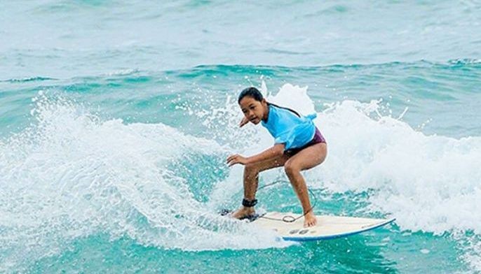 Local ace banners Baler International surfing