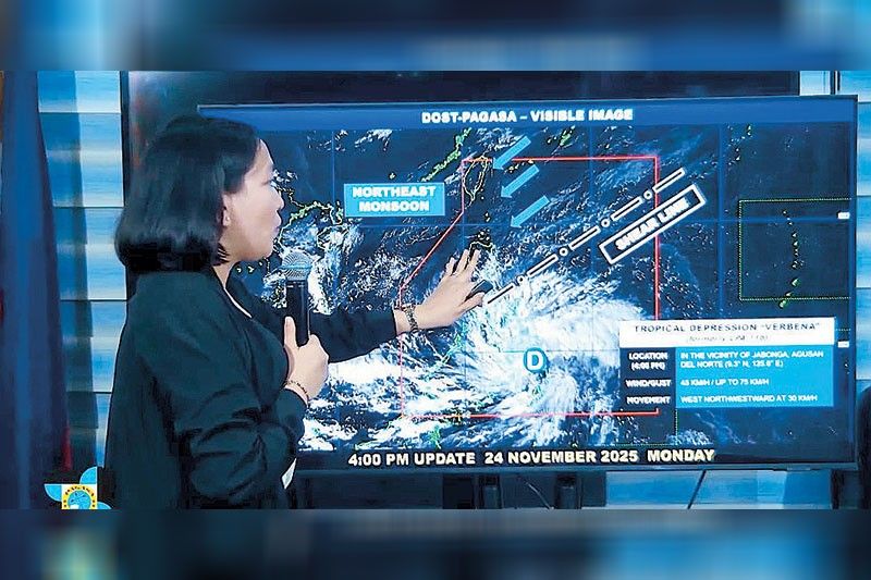 Verbena makes landfall in Surigao del Sur