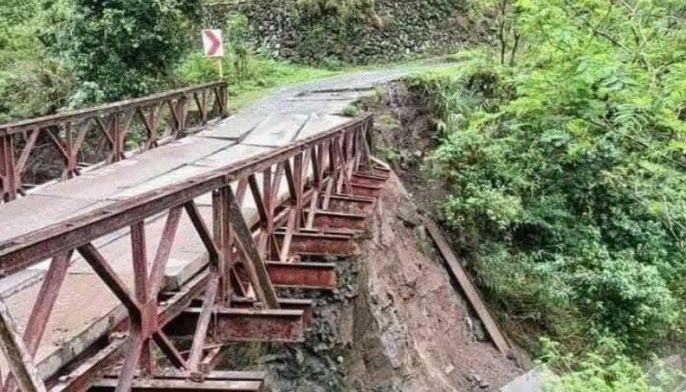 Makilo Bailey bridge in Kalinga collapses