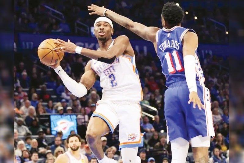76ers hiniya ng Thunder
