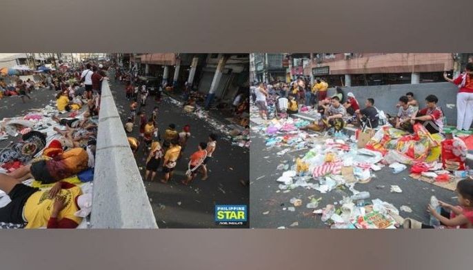 Tambak na basura iniwan sa Traslacion
