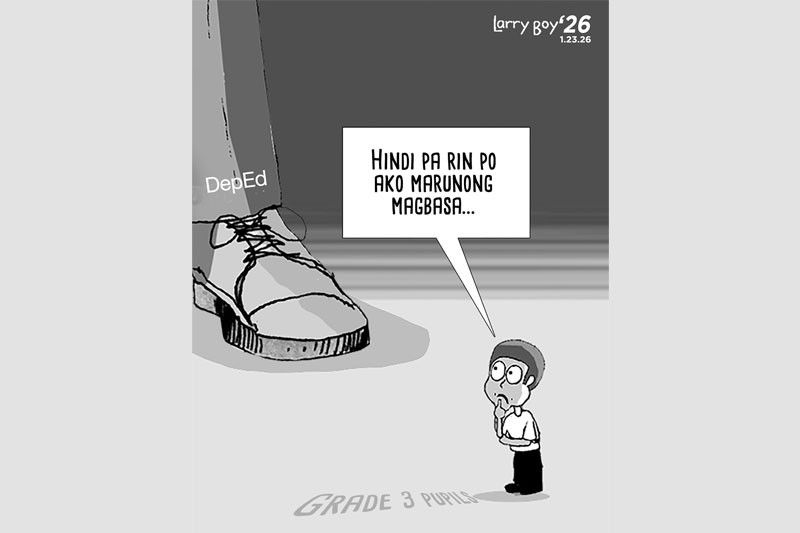 EDITORYAL &acirc;�� Grade 3 pupils, hindi pa marunong bumasa
