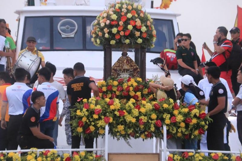 Danao City fluvial procession proceeds despite weather