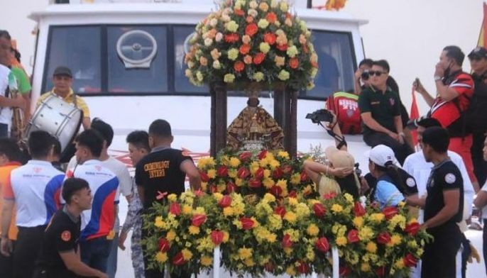 Danao City fluvial procession proceeds despite weather