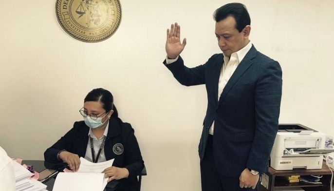 Trillanes files cyberlibel, perjury raps vs Mike Defensor, others over 'Marines' testimony