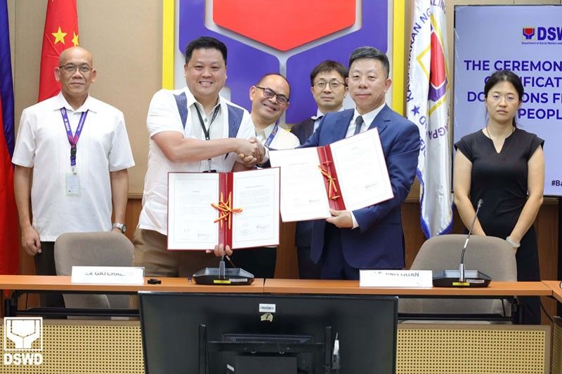 DSWD tumanggap ng $1 milyong donation sa China