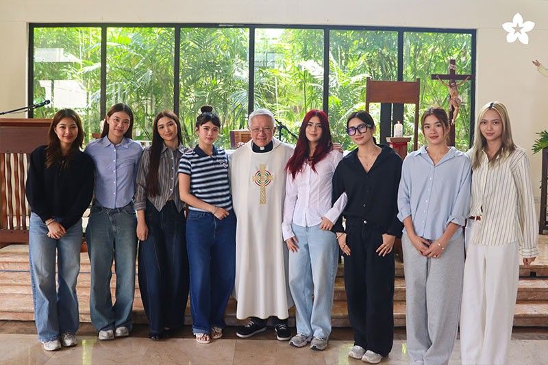 BINI gathers for thanksgiving mass before leaving for Coachella