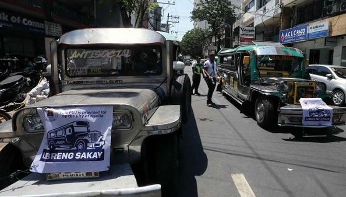 Free jeepney rides in Manila resume