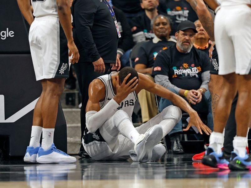 Spurs' Wembanyama ruled out of Game 3 after concussion