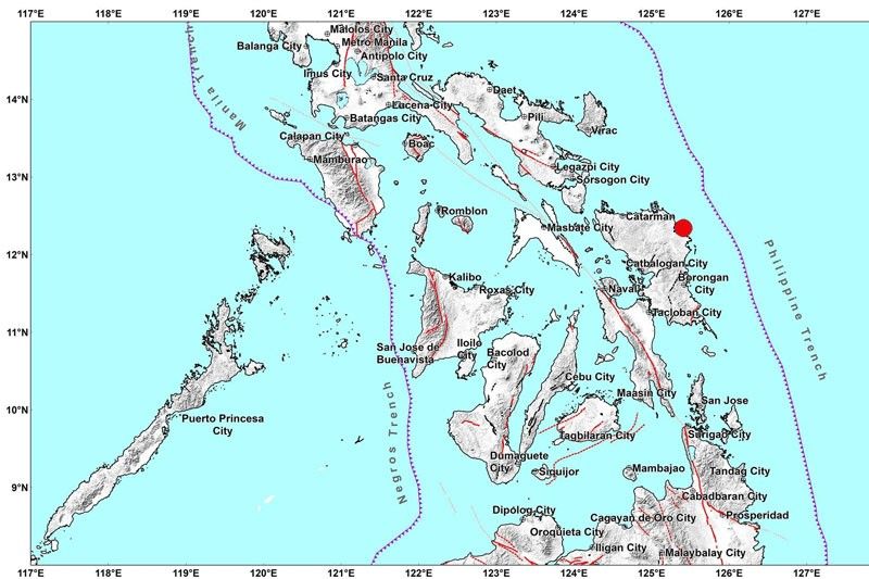 Quake jolts Eastern Samar areas