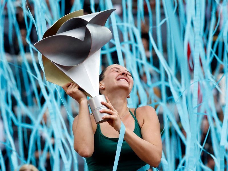 Kostyuk defeats Andreeva to claim first Madrid Open title