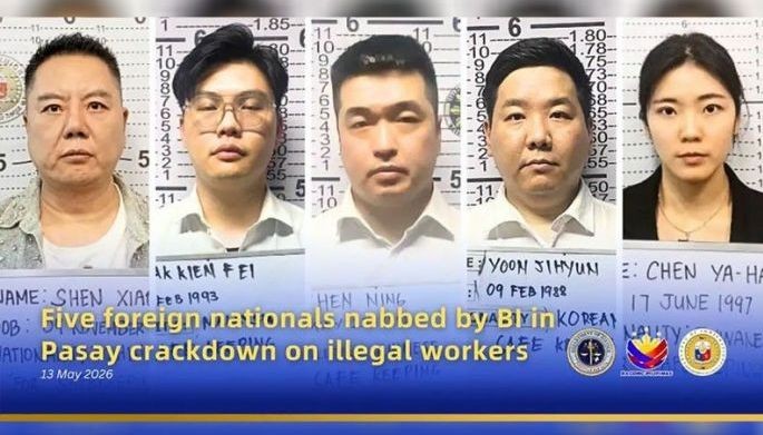 5 dayuhang lumabag sa immigration law, kalaboso