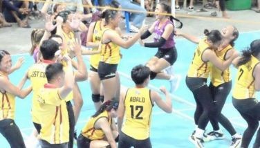 Badian spikers make history (Secure first ever Calderon Cup volleyball crown)