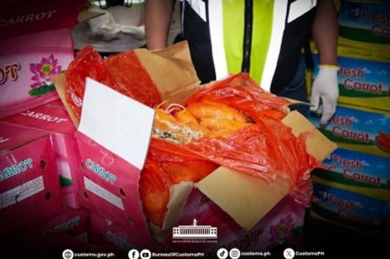 P7 million smuggled carrots seized