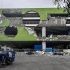 This photo shows a damaged building after an 7.8 magnitude earthquake in General Santos City on June 8, 2026.