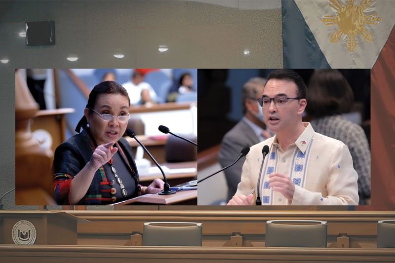 Cayetano should tell Legarda to admit receiving &acirc;��maletas&acirc;��