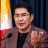 Senator Erwin Tulfo answers questions from members of the media during a press briefing at the Senate in Pasay City on March 5, 2026.