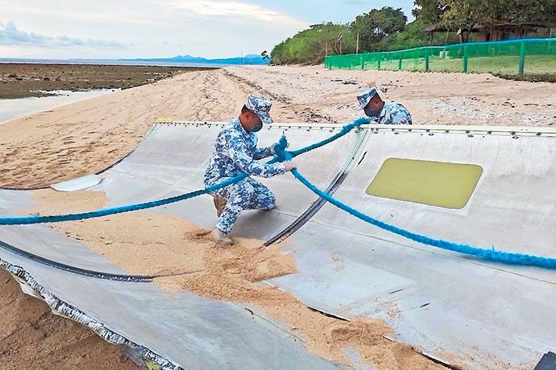 Metal debris found on Batangas beach