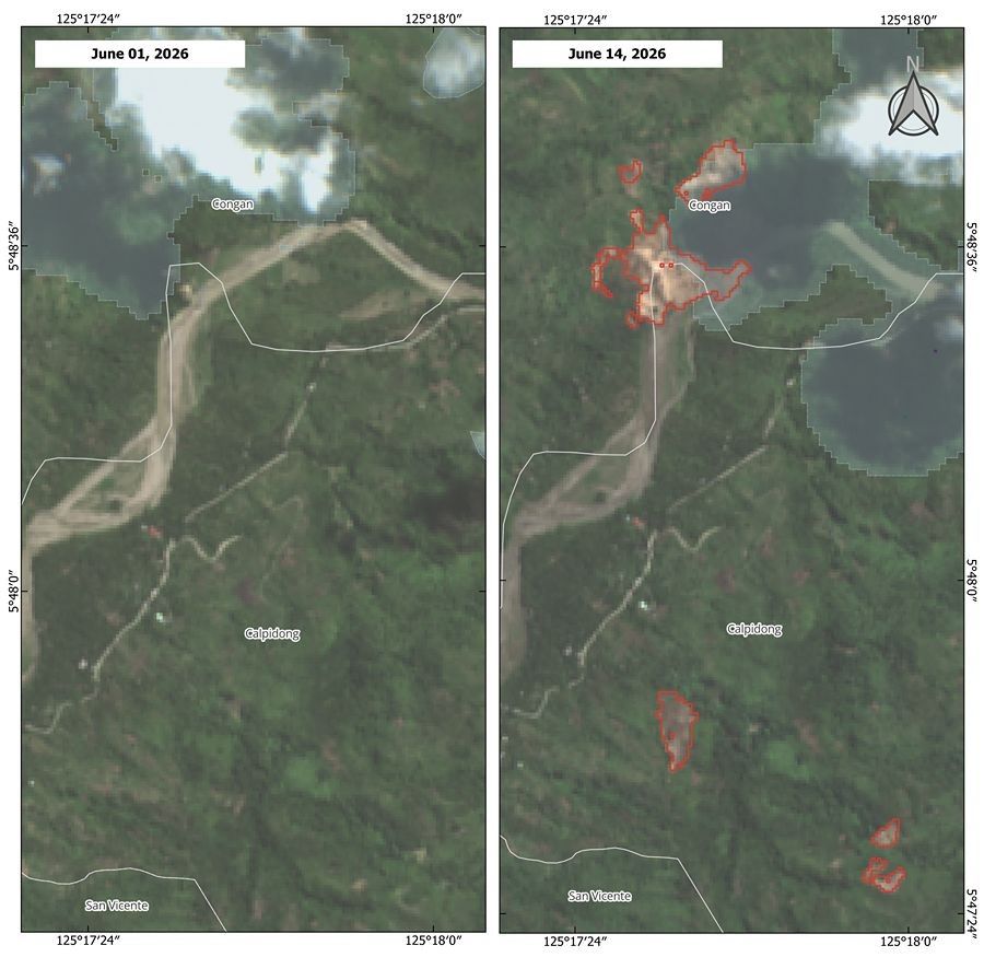 Space agency maps quake-triggered landslides in Mindanao
