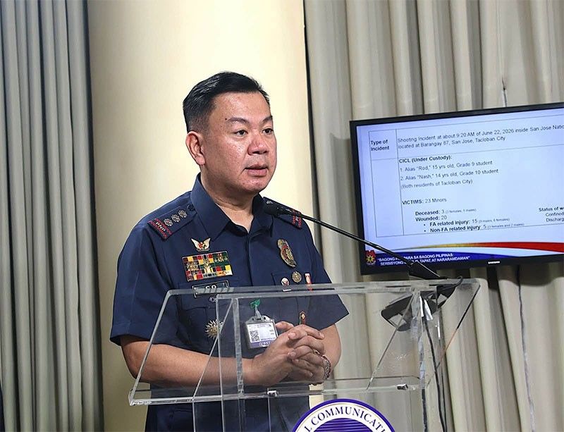 PNP: Shooter sa Tacloban dumalo sa flag ceremony, nagtago sa CR ng iskul