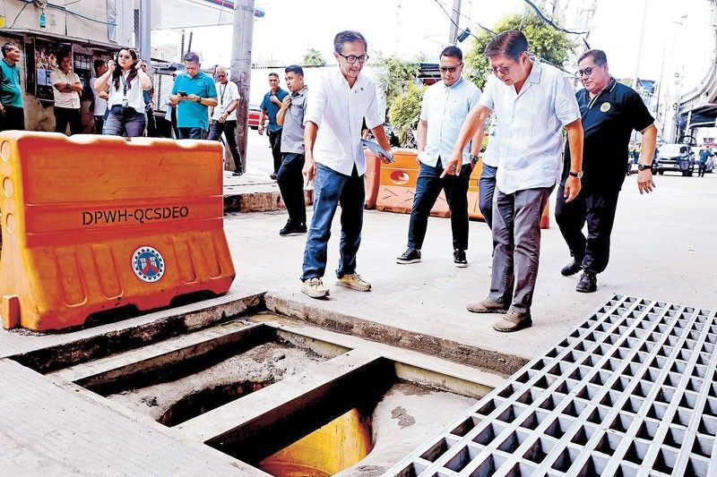 President Marcos visits flood control project in Quezon City
