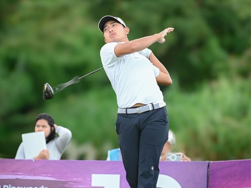 Go finds rhythm, builds nine-shot lead at Pinewoods