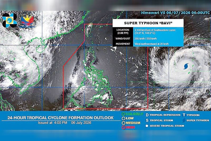 Super typhoon set to enter PAR