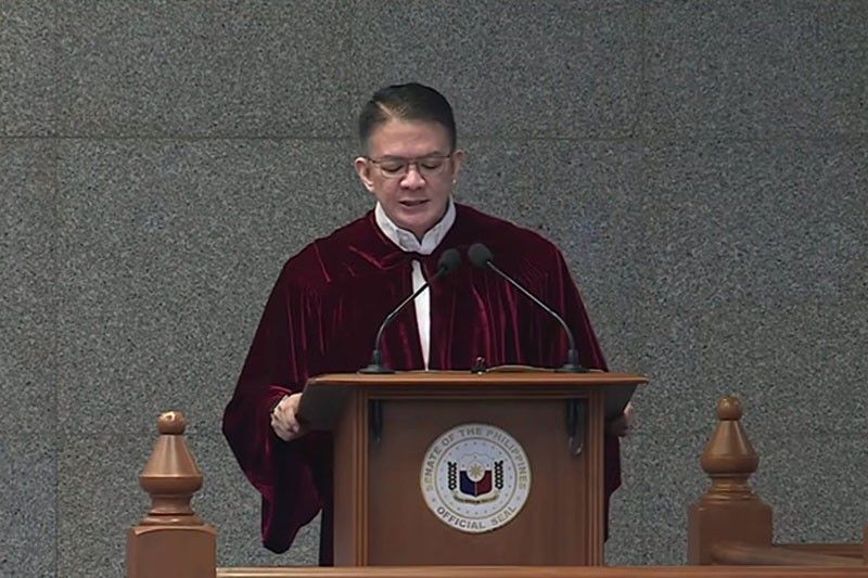 Chiz: Sara not yet required to attend trial