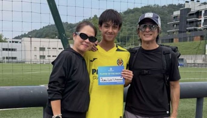Judy Ann's son Lucho named player of match in football game in Spain